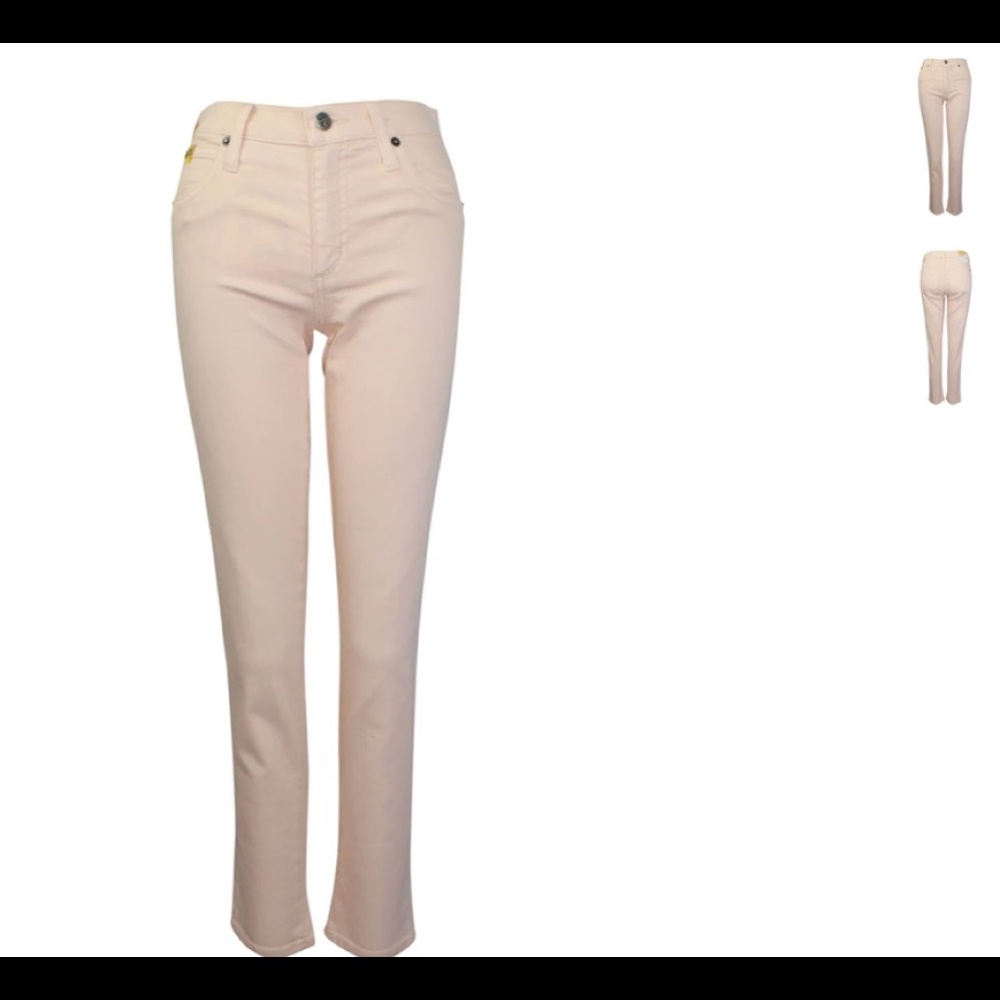 Second Denim Yoga Jeans Peach high rise ankle